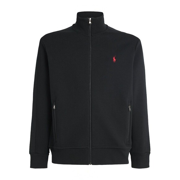 Polo Ralph Lauren Black Cotton Blend Zip-Up Sweatshirt Jacket Men Size 2XLT (B4) - Picture 2 of 14